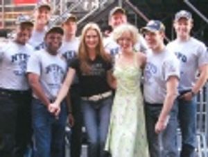 Brooke Shields joins Nancy Anderson and the boys of
Wonderful Town Photo