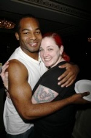 Brandon Victor Dixon and dresser Lizz Hirons Photo