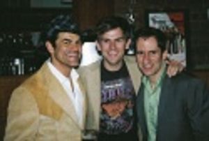 Peter Gregus, Daniel Reichard and Seth Rudetsky Photo