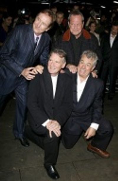 (top) Eric Idle and Terry Gilliam; (bottom) Michael Palin and Terry Jones Photo