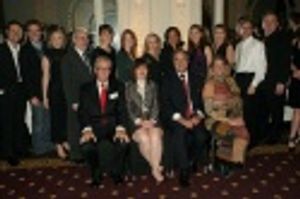 James J. Heinze, Helen Guditis, Stewart Lane, Bonnie Comley and performers Photo