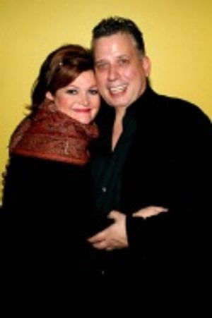 Faith Prince receives well wishes from Billy Stritch after the show Photo