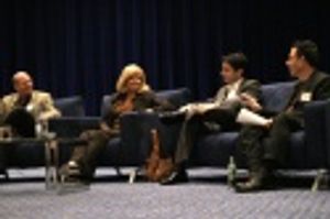 Don Frantz, Charlotte St. Martin, Robert Diamond and Elliott Forrest Photo