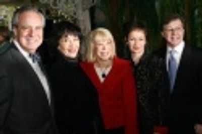 Doug Leeds, Chita Rivera, Sondra Gilman, Lynn Ahrens and Maury Yeston Photo