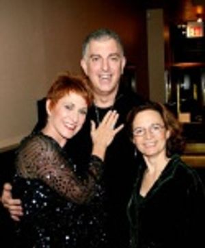 Amanda McBroom, Joel Silberman and Michele Brourman, her director and collaborator Photo