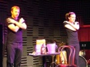 [title of show]'s Hunter Bell and Susan Blackwell show off
their "Special Skills" Photo