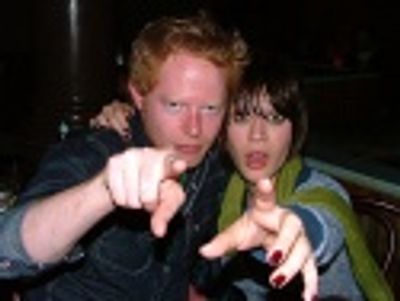 Jesse Tyler Ferguson with "Class"mate Lizzy Caplan ham it up for
BroadwayWorld.com Photo