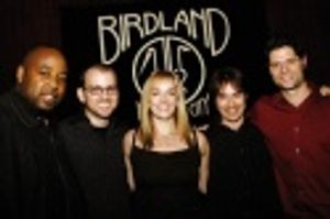 Konrad Adderley, Michael Aarons, Julia Murney, Damien Bassman and Tom Kitt Photo