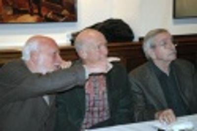 Harold Prince, Terrence McNally and Edward Albee Photo