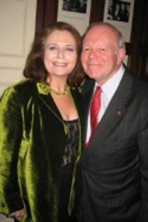 Randie Levine-Miller and Jean Pierre Trebot (President of the Friars Club) Photo
