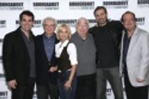 Brian D'Arcy James, Sheldon Harnick, Kristin Chenoweth, Jerry Bock, Marc Kudisch and  Photo