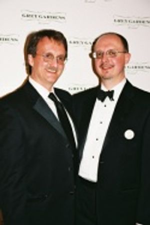 Larry Zimmermann and David Smyth (who won a package for opening night tickets and par Photo