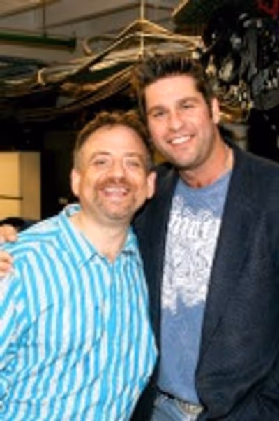 Marc Shaiman and friend after the show Photo