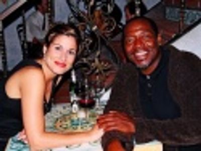 Stephanie with Chuck Cooper who performed "Low Down Blues"  Photo