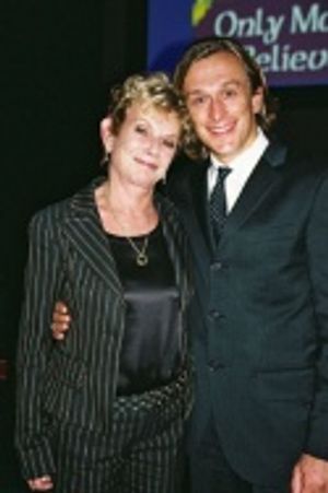 Dena Hammerstein and the 2006 James Hammerstein Award Recipient Jeremy Gilley (the Fo Photo