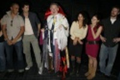 Harvey Evans (Past Gypsy Robe Winner) with Nehal Joshi, Aaron Lazar, Daphne Rubin-Veg Photo