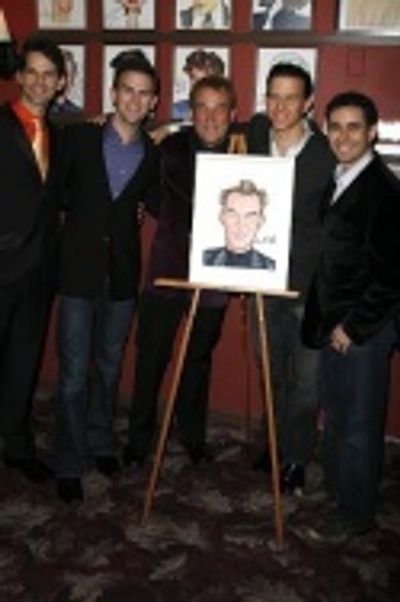 Des McAnuff and Broadway cast members: J. Robert Spencer, Daniel Reichard, Christian  Photo