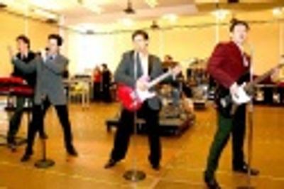 Erich Bergen, Christopher Kale Jones, Deven May and Michael Ingersoll Photo