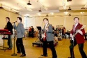 Erich Bergen, Christopher Kale Jones, Deven May and Michael Ingersoll Photo