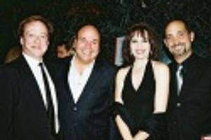 Edward Hibbert, Casey Nicholaw, Beth Leavel and John Milne Photo