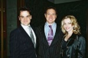 Kris Stewart (NYMF, Executive Director) and Producer Kevin McCollum (NYMF Gala Honore Photo