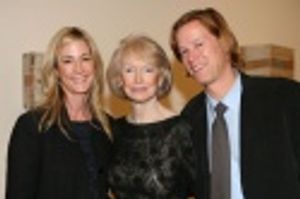 Margaret Styne (widow of Jule Styne), flanked by her children, was on hand for and th Photo