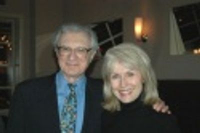 Sheldon Harnick and Pat Collins (wife of late composer, Joe Raposo) Photo