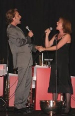 Malcolm Gets and Lea Thompson reunite after their "Caroline in the City" days to end  Photo