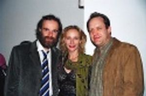 The cast of Frozen, Brian F. O'Byrne, Laila Robins, Sam Kitchin Photo