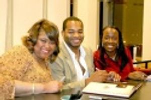 Felicia P. Fields, Brandon Victor Dixon and Jeannette Bayardelle Photo