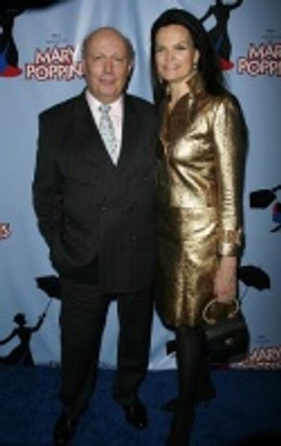 Julian Fellowes and wife Emma Photo
