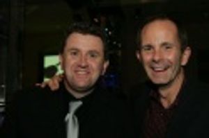 
Associate director Anthony Lyn with James Hindman, who plays a policeman in the sho Photo