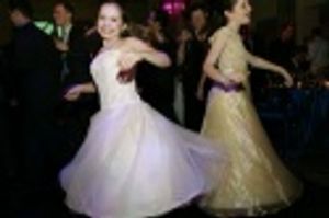  Katherine Leigh Doherty and Kathryn Faughnan, two of the Jane Banks, take a twirl ar Photo