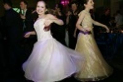  Katherine Leigh Doherty and Kathryn Faughnan, two of the Jane Banks, take a twirl ar Photo
