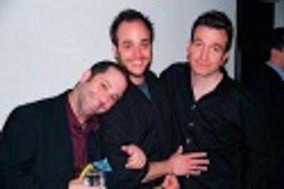 Eddie Varley and two of the three Varlettes - David Gurland and Rob Maitner  Photo