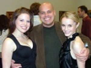 Jayson Raitt having a "wicked" time with Megan Hilty and Kate Reinders Photo