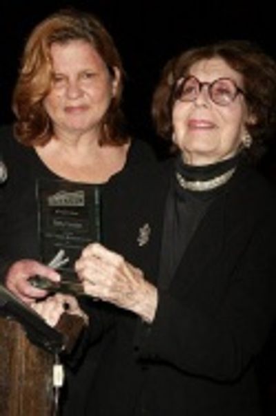  Wendy Wasserstein presents Betty Comden with The Lifetime Achievement Award at The T Photo