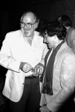 Robert Altman with Robin Williams at Time Bandits release party Photo