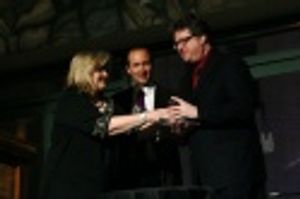 Debra Monk, Steven Lutvak and Robert L. Freedman Photo