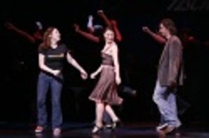 Jenn Gambatese and Matthew Saldivar with cast member Photo