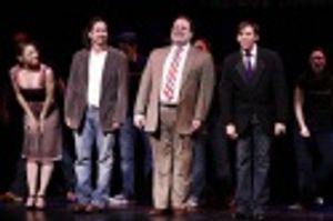 Jenn Gambatese, Matthew Saldivar, Jordan Gelber and Kevin Cahoon Photo