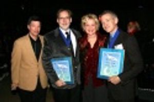 Michael Kerker, ASCAP Vice President of Musical Theatre, Michael Korie, Christine Ebe Photo