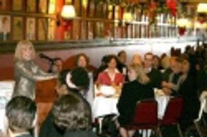 Sondra Gilman addresses the audience Photo