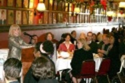 Sondra Gilman addresses the audience Photo