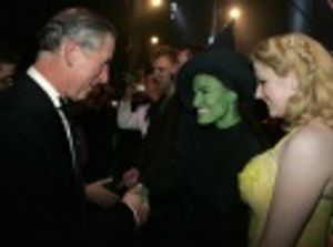 Prince Charles, Idina Menzel and Helen Dallimore Photo