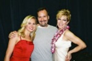 Laura Bell Bundy, BC/EFA's Frank Conway and Felicia Finley Photo