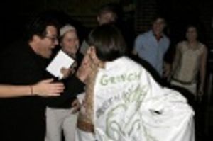 Krysta Rodriguez with Michael Mayer, Christine Estabrook and cast Photo