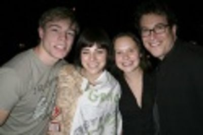 Jonathan B. Wright, Krysta Rodriguez, Lauren Pritchard and Michael Mayer Photo