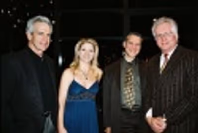 James Naughton, Kelli O'Hara, Steven Blier and Jack Viertel Photo