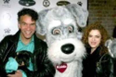 Brian Stokes Mitchell and Bernadette Peters with Maddie Photo